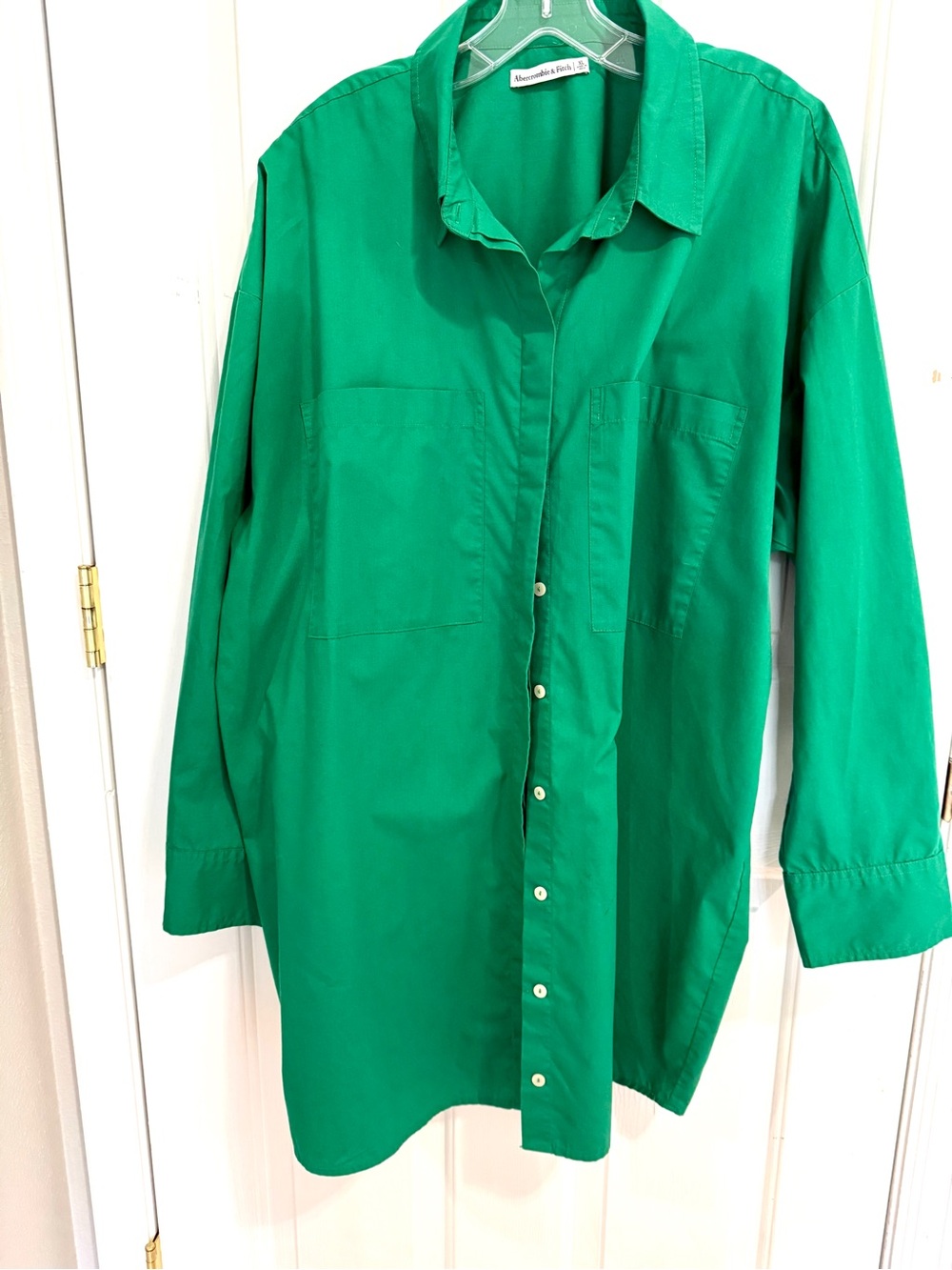 Abercrombie & Fitch Emerald Green Long Sleeve Dress - Picture 5 of 8
